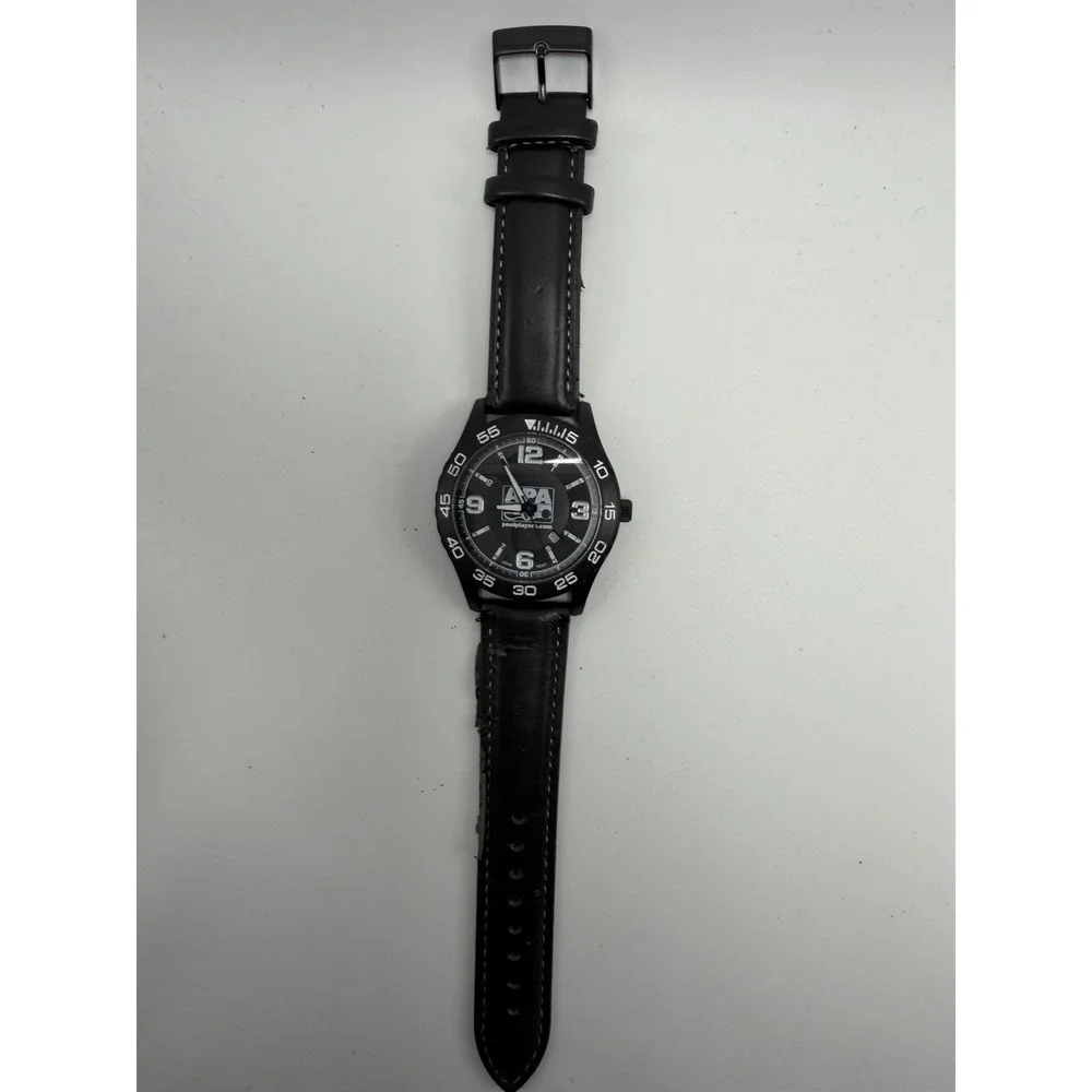 APA American Poolplayers Association New Battery‎ Mens Watch 44MM 8.5